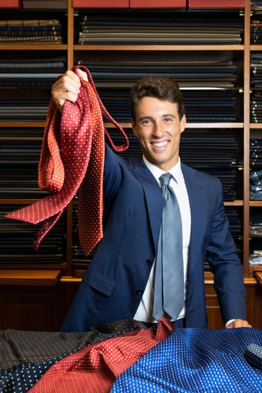 Alessandro Marinella con cravatte